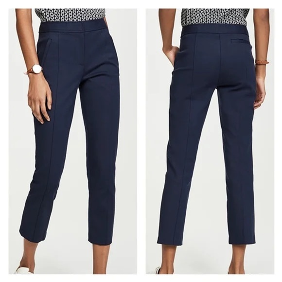 Tory Burch Navy Pants Size 6 - Picture 1 of 5